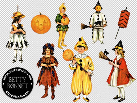 Download Betty Bonnet Vintage Halloween Clipart - Halloween clipart Collection