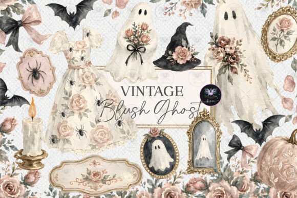 Download Vintage Ghost Halloween Clipart - Halloween clipart Collection