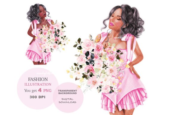 Download Fashion Girl Clip Art, PNG Illustrations - Premium Resources