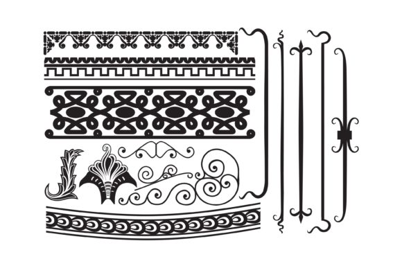 Download Vintage Elements and Borders Set for Orn - Vintage elements Collection