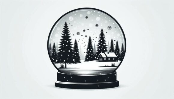 Download A Snow Globe of a Winter Scene - Winter scene Collection